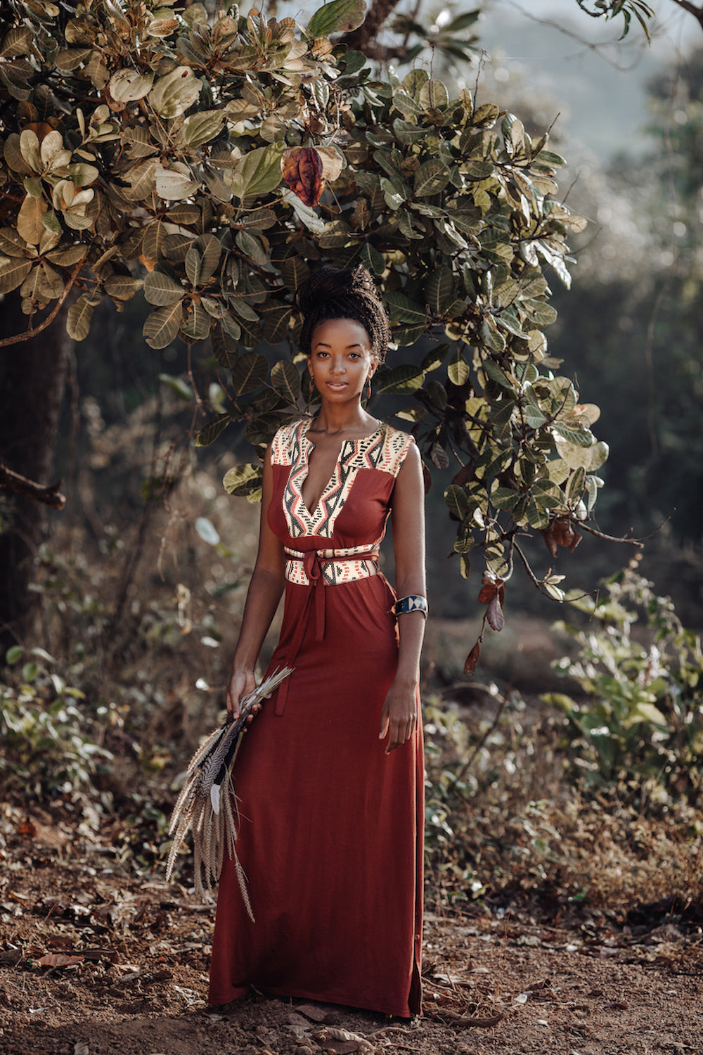 Rusty red outlet dress