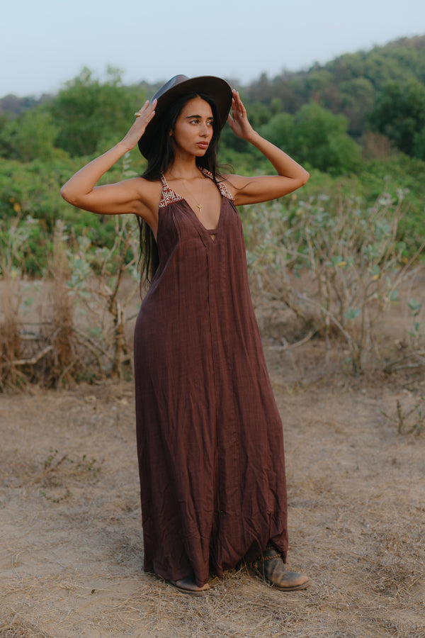 The Amanzi Dress - Brown