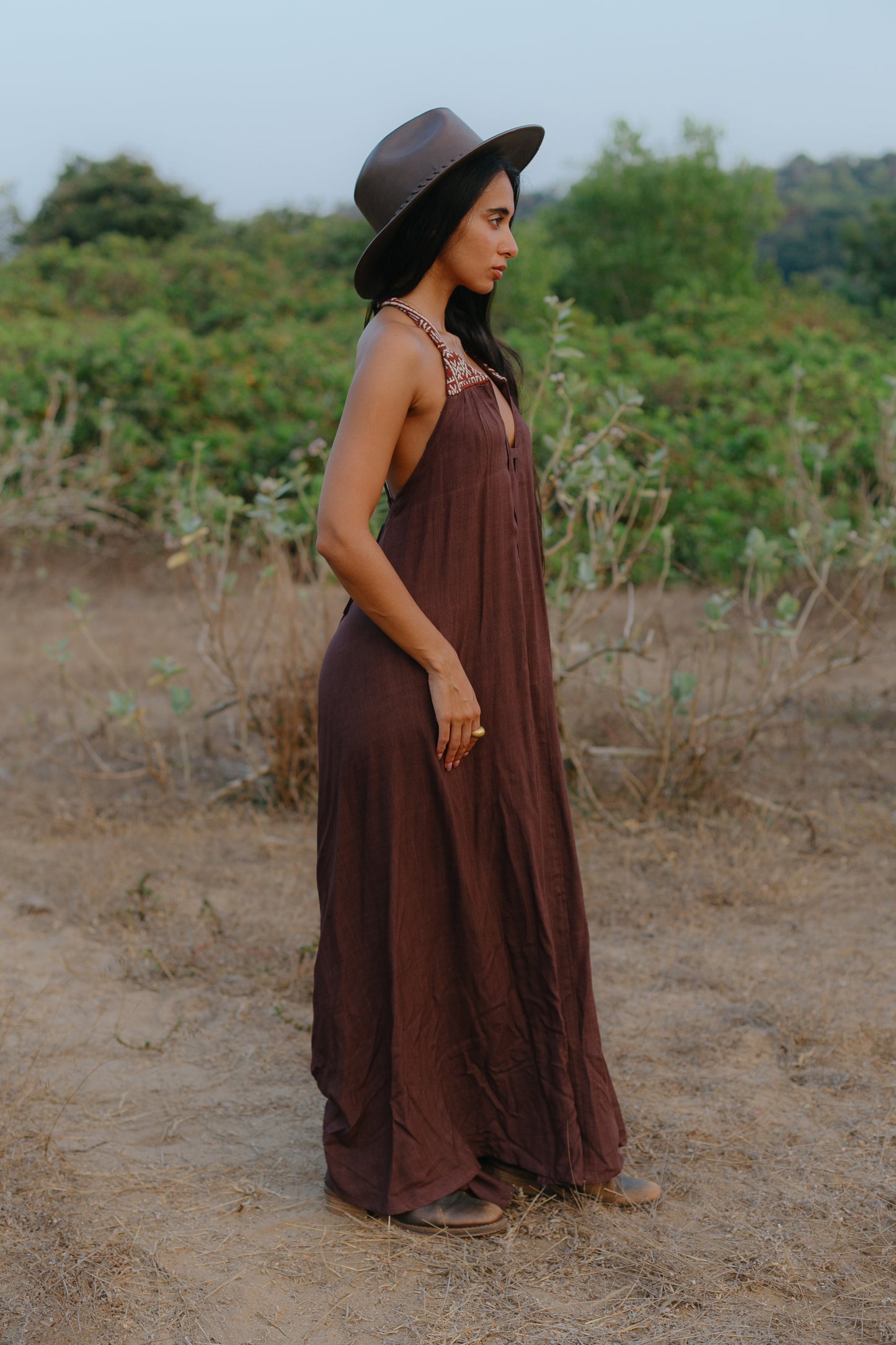 The Amanzi Dress - Brown