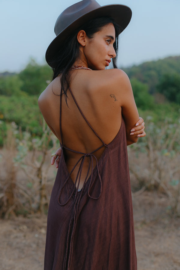 The Amanzi Dress - Brown