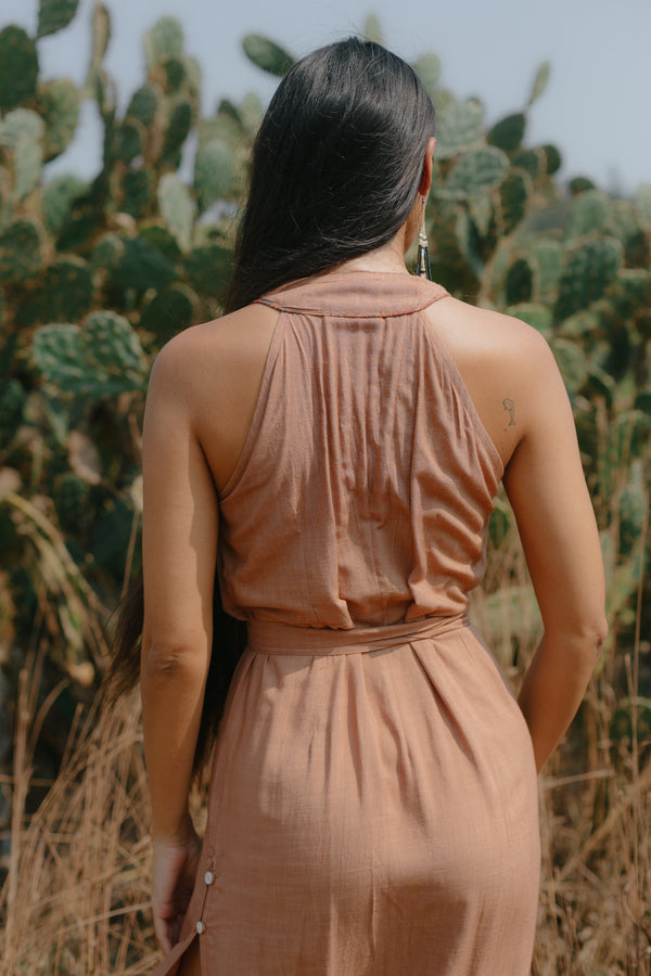 The Mila Dress Dusy light brown