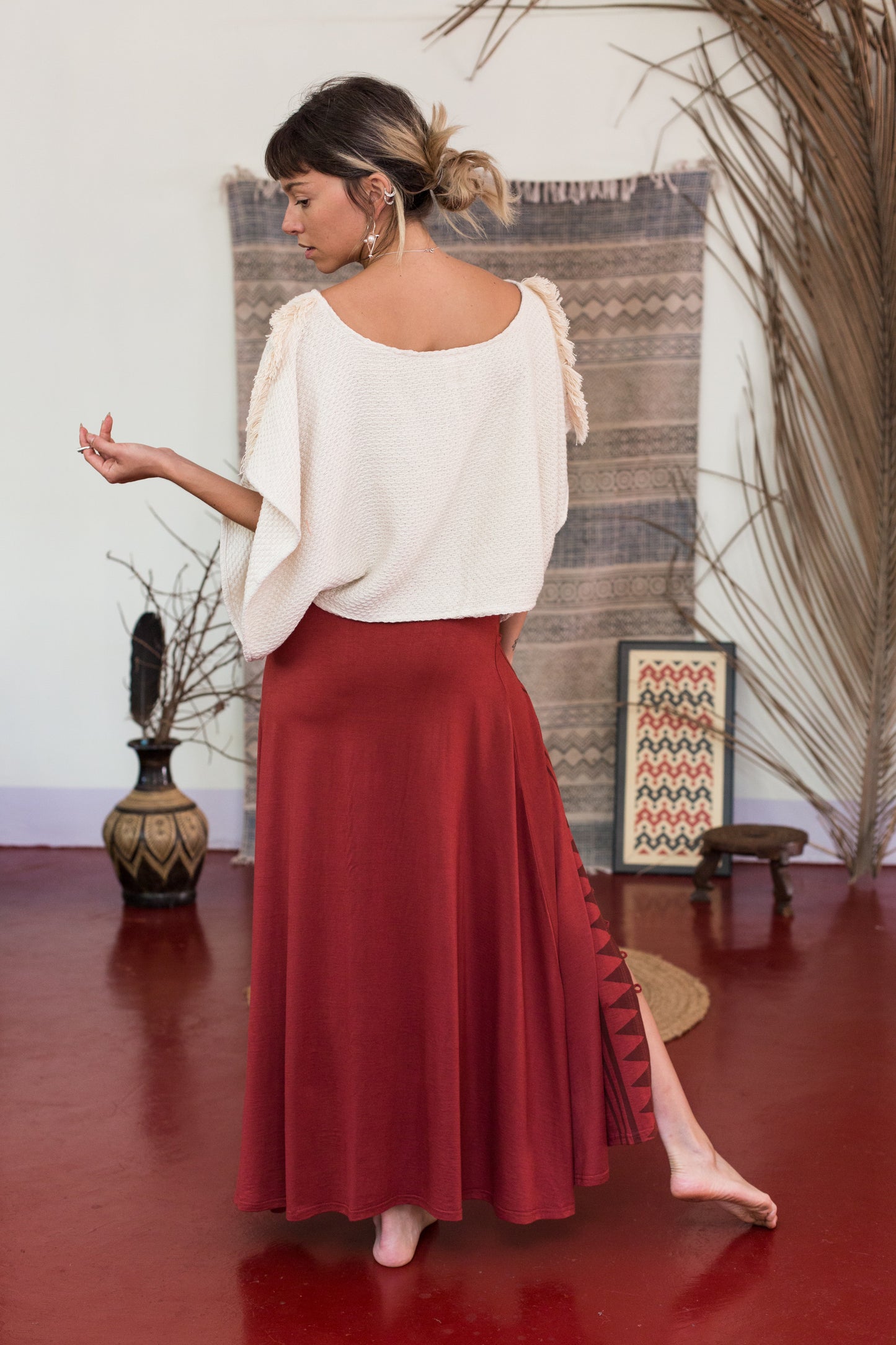 Vinonna Skirt - Rusty Red